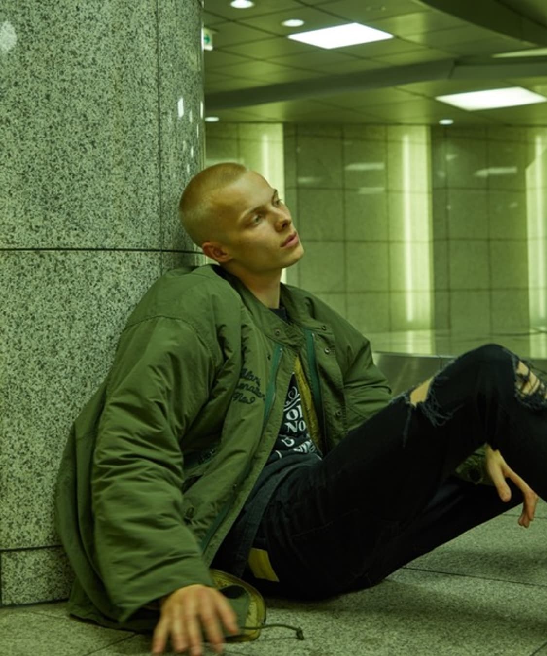 넘버나인 마이크로 립스톱 피쉬테일 스탠롱코트 모즈코트 상품이미지8