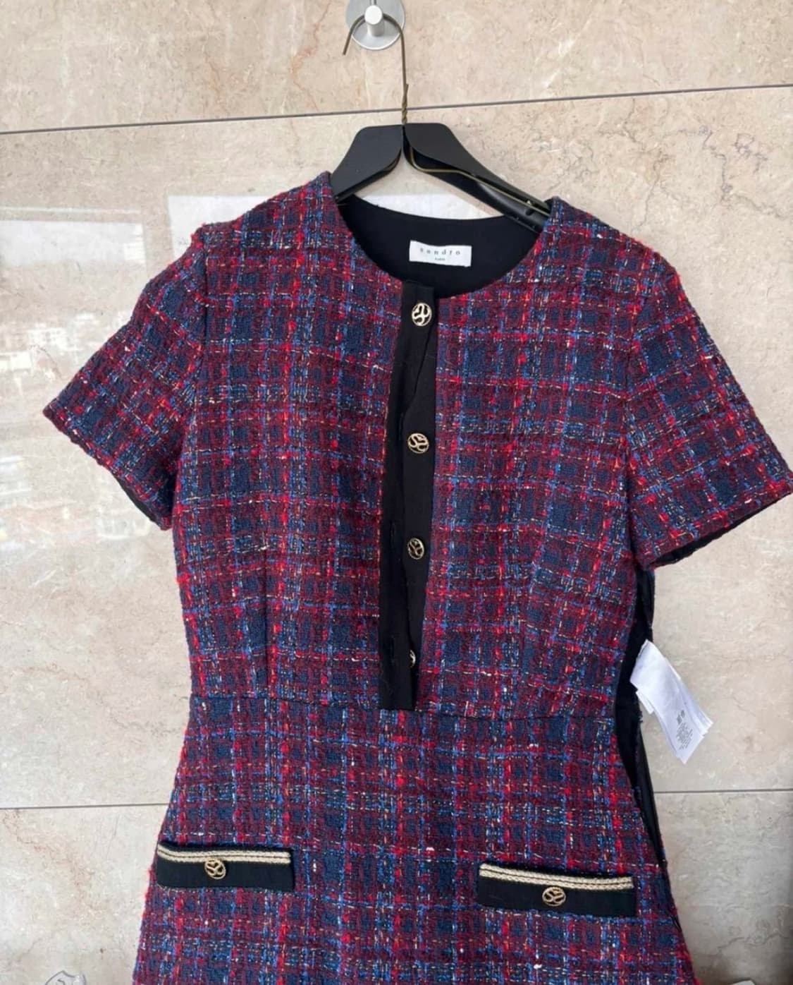 Sandro 산드로 트위드 미니 원피스 정품 상품이미지2