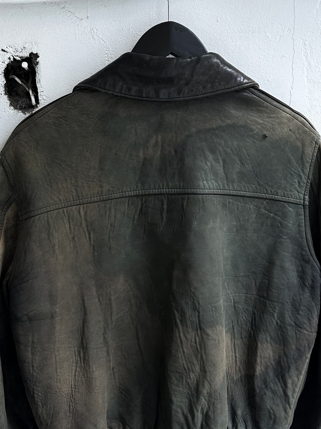 90's USA Made 아비렉스 A2 레더 봄버 자켓 상품이미지6