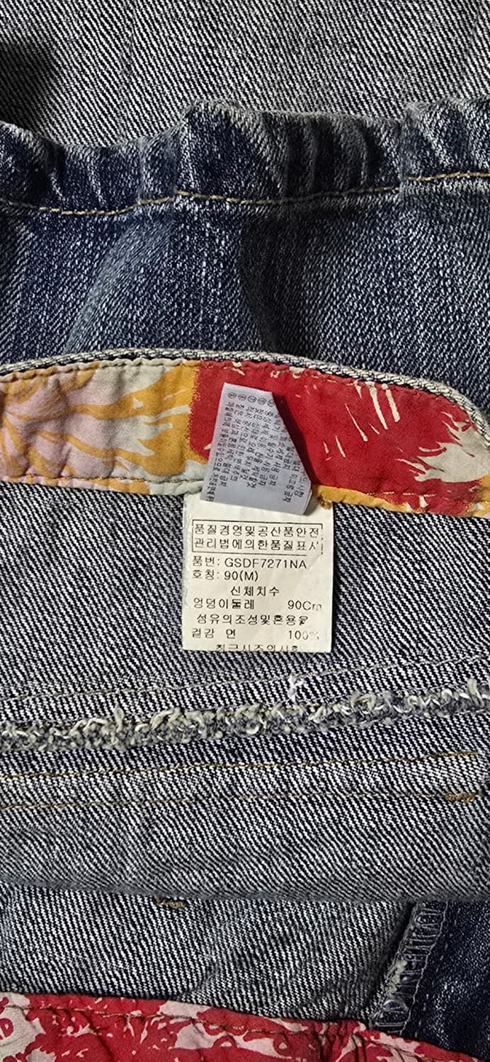 DAKS 데님 플리츠 미니스커트 M 상품이미지3