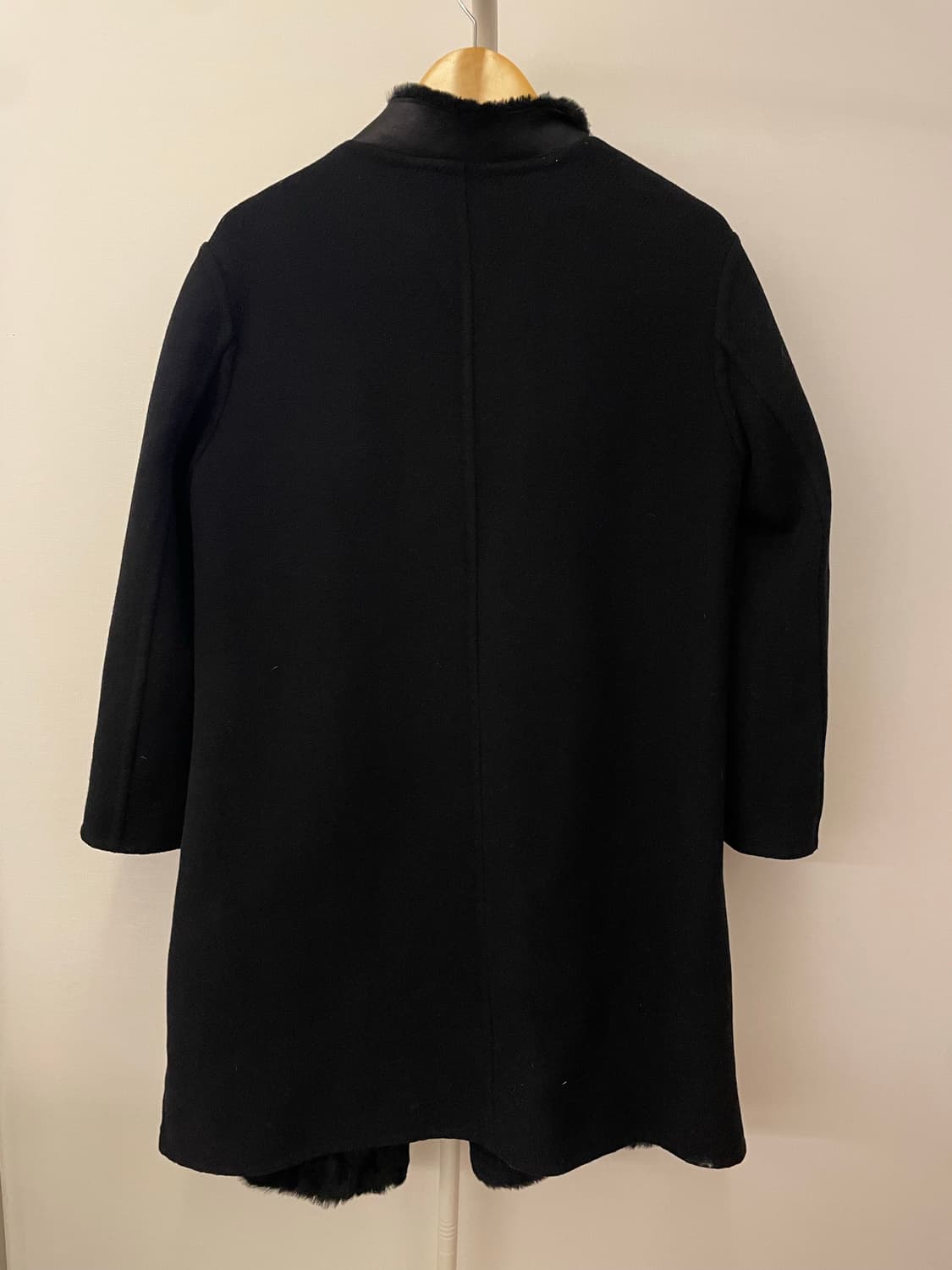 Laciento 블랙 무톤 코트  상품이미지6