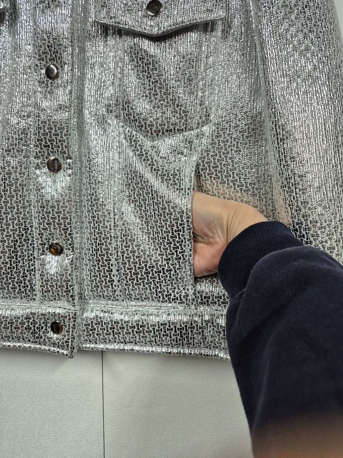 ~ 66까지 루비나부띠끄 양털 암가죽 패딩 상품이미지3