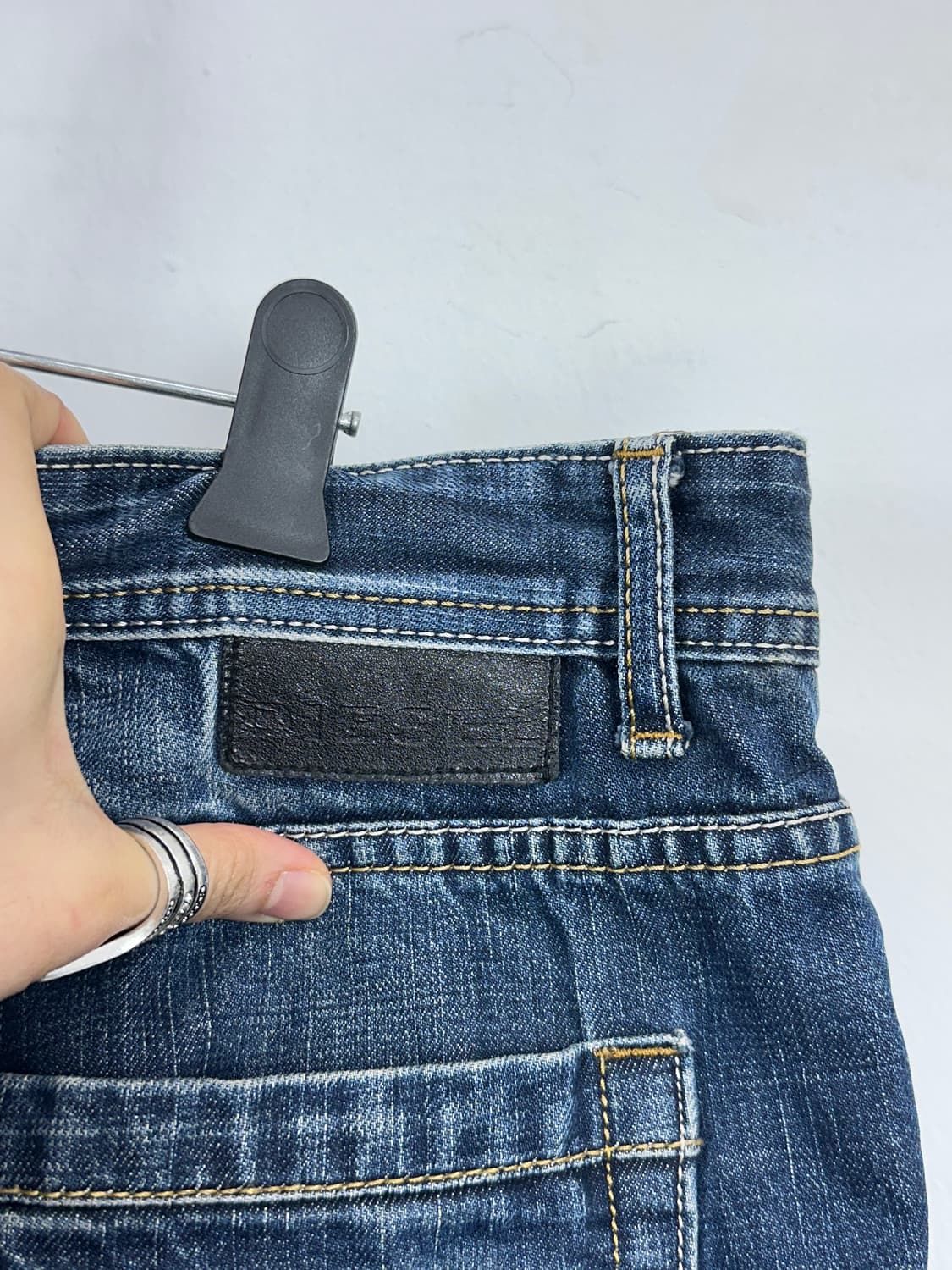 Diesel Leather Tab & Paint Detail Distre 상품이미지10