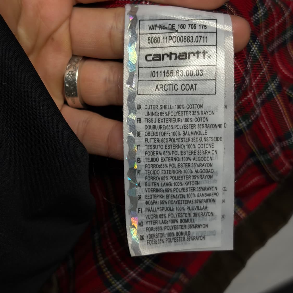 칼하트 왁스드 아크틱 코트 상품이미지6