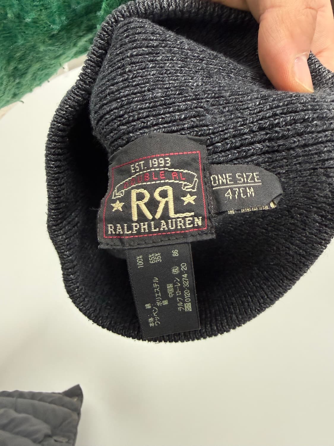 더블알엘 차콜 와치캡 팝니다. 상품이미지3