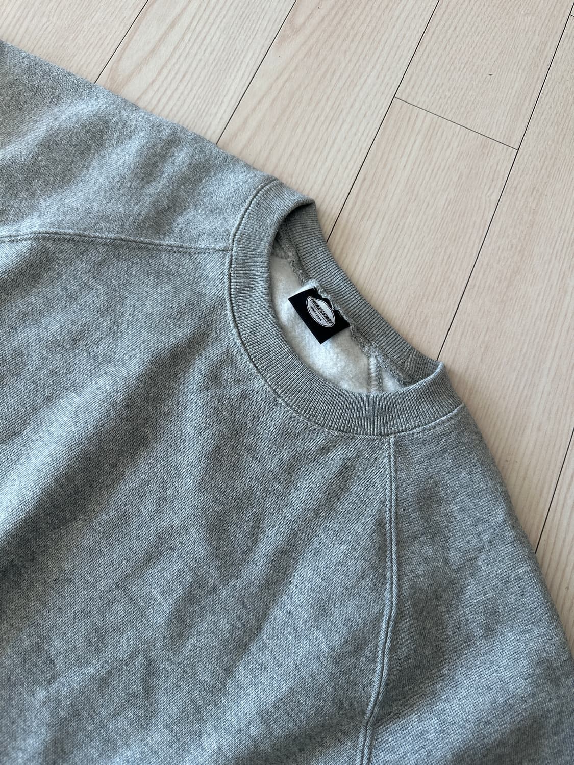 프릭스스토어 숏랭스 12온스 오버사이즈 맨투맨(그레이) 상품이미지9