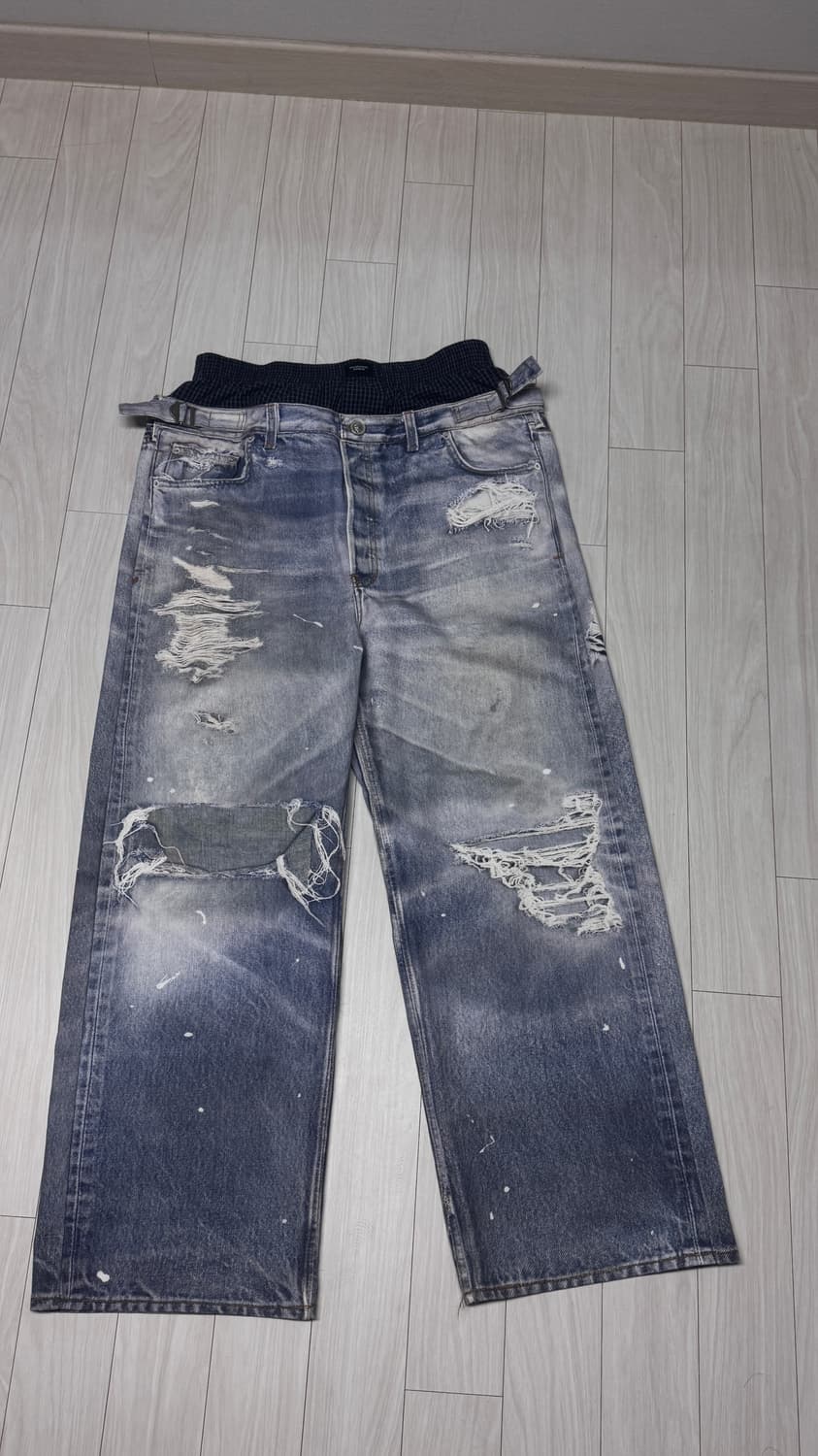 [2]프로토콜인덱스 트롱프뢰유 디지털 프린팅 데님 상품이미지2