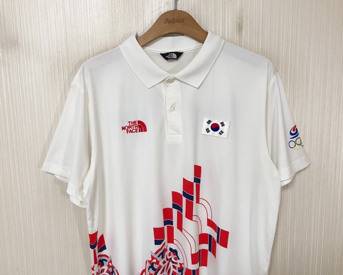 노스페이스 팀코리아 2014 인천아시안게임 국대지급 폴로티셔츠 105 상품이미지2