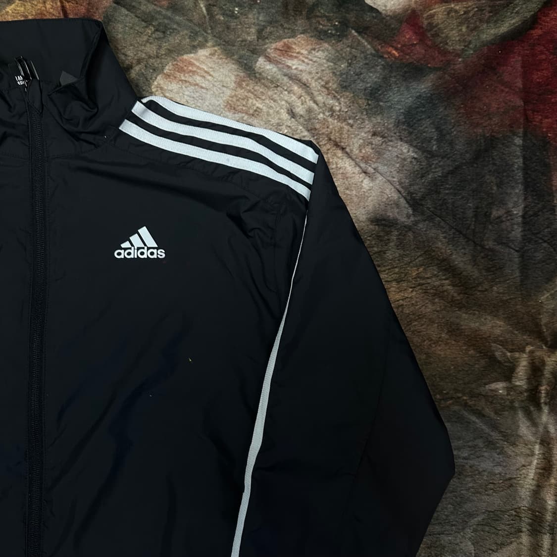 아디다스 빈티지 올드스쿨 삼선 블랙바람막이 M 상품이미지2