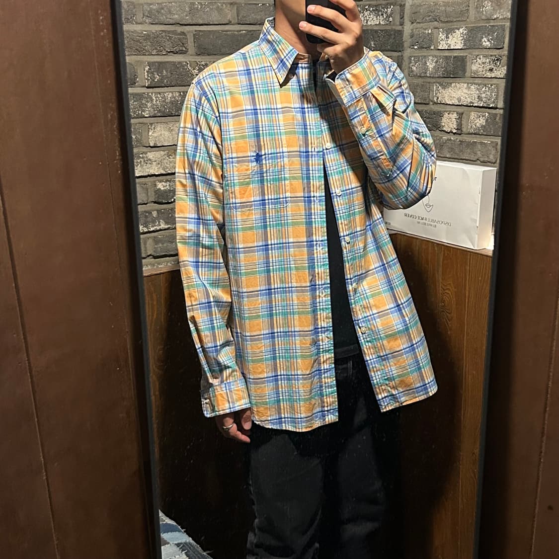 L) 폴로 랄프로렌 원포켓 클래식 체크 셔츠 상품이미지8