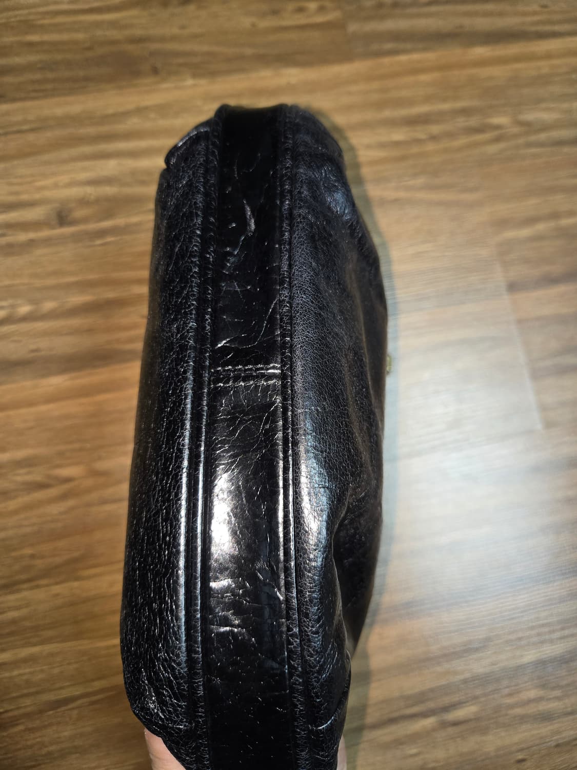 랑카스터 이네 베르니스 - 블랙 가죽 체인 숄더백 [정품] 상품이미지6