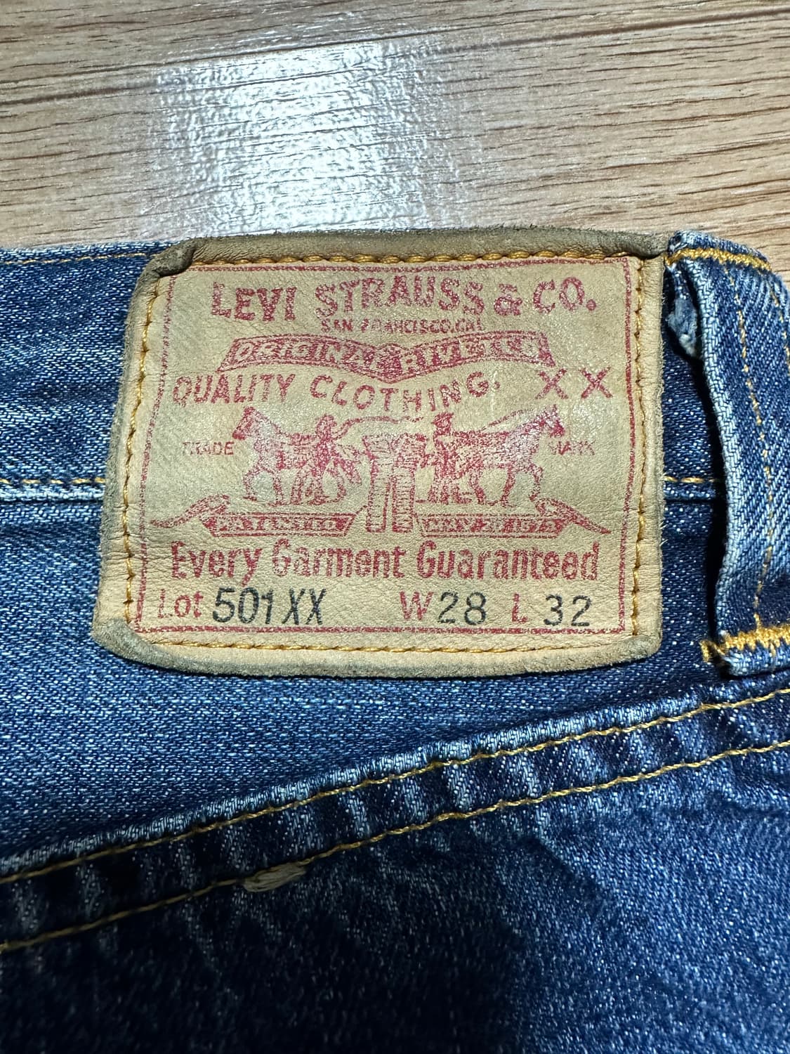 리바이스 LVC 47501 콘밀원단 워싱진 데님  상품이미지5