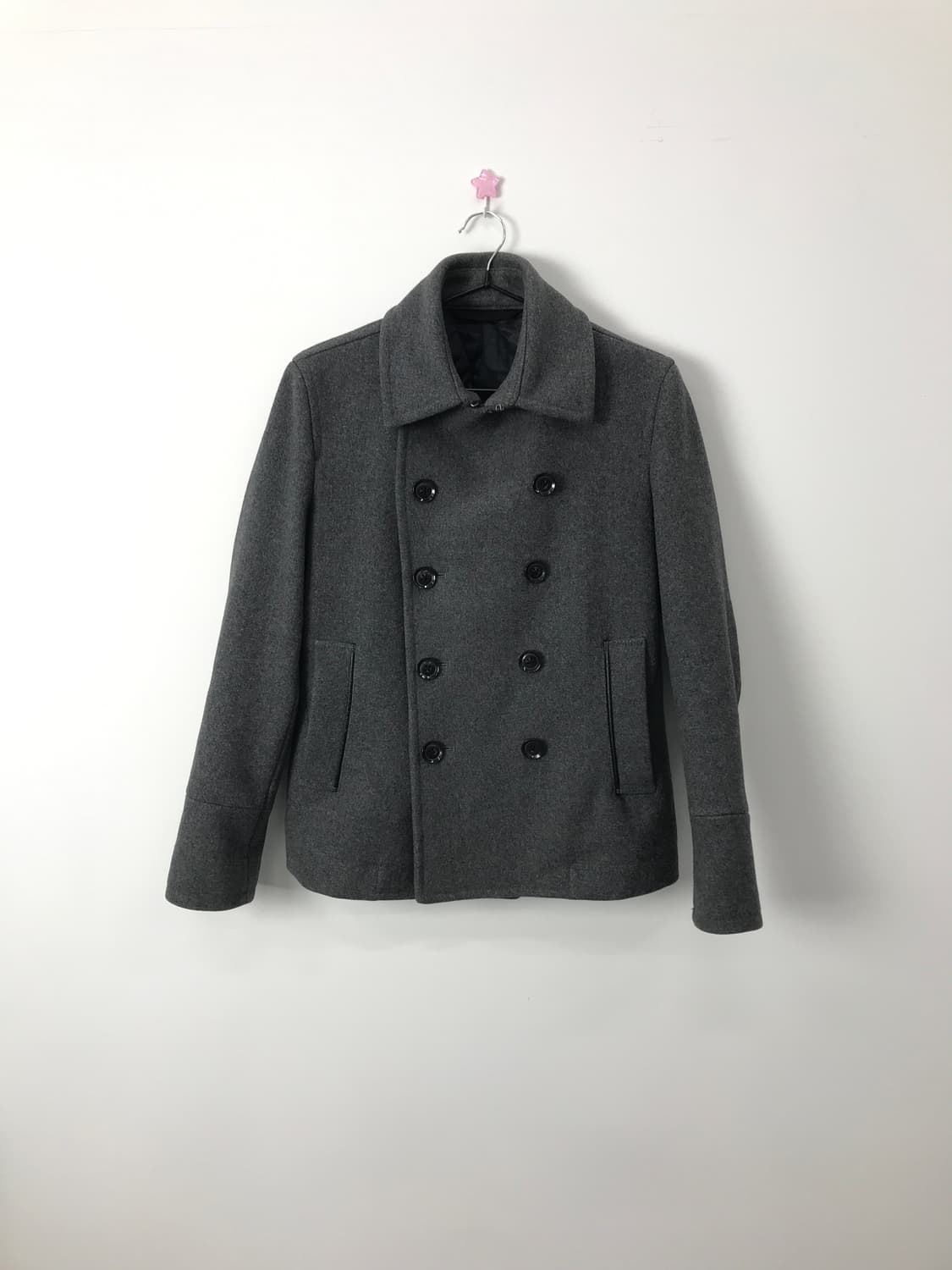 Jpn Gray Wool-Nylon Blend Peacoat 상품이미지4