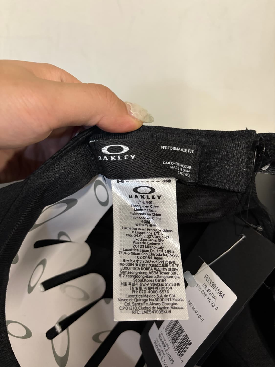 OAKLEY logo cap black  상품이미지6