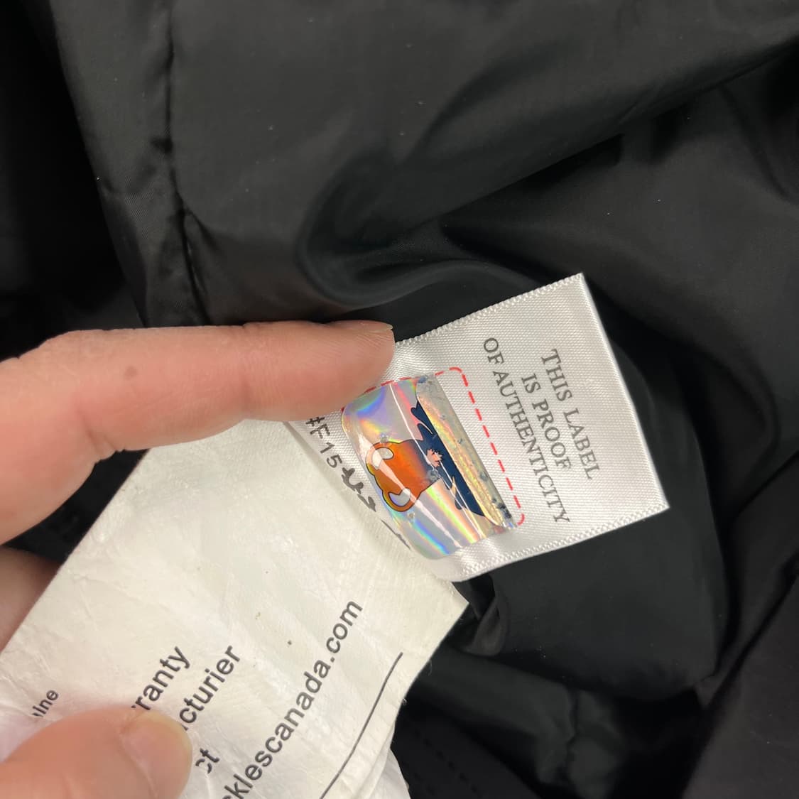 100 무스너클 스틸링 블랙 폭스퍼 구스다운 롱패딩 상품이미지10