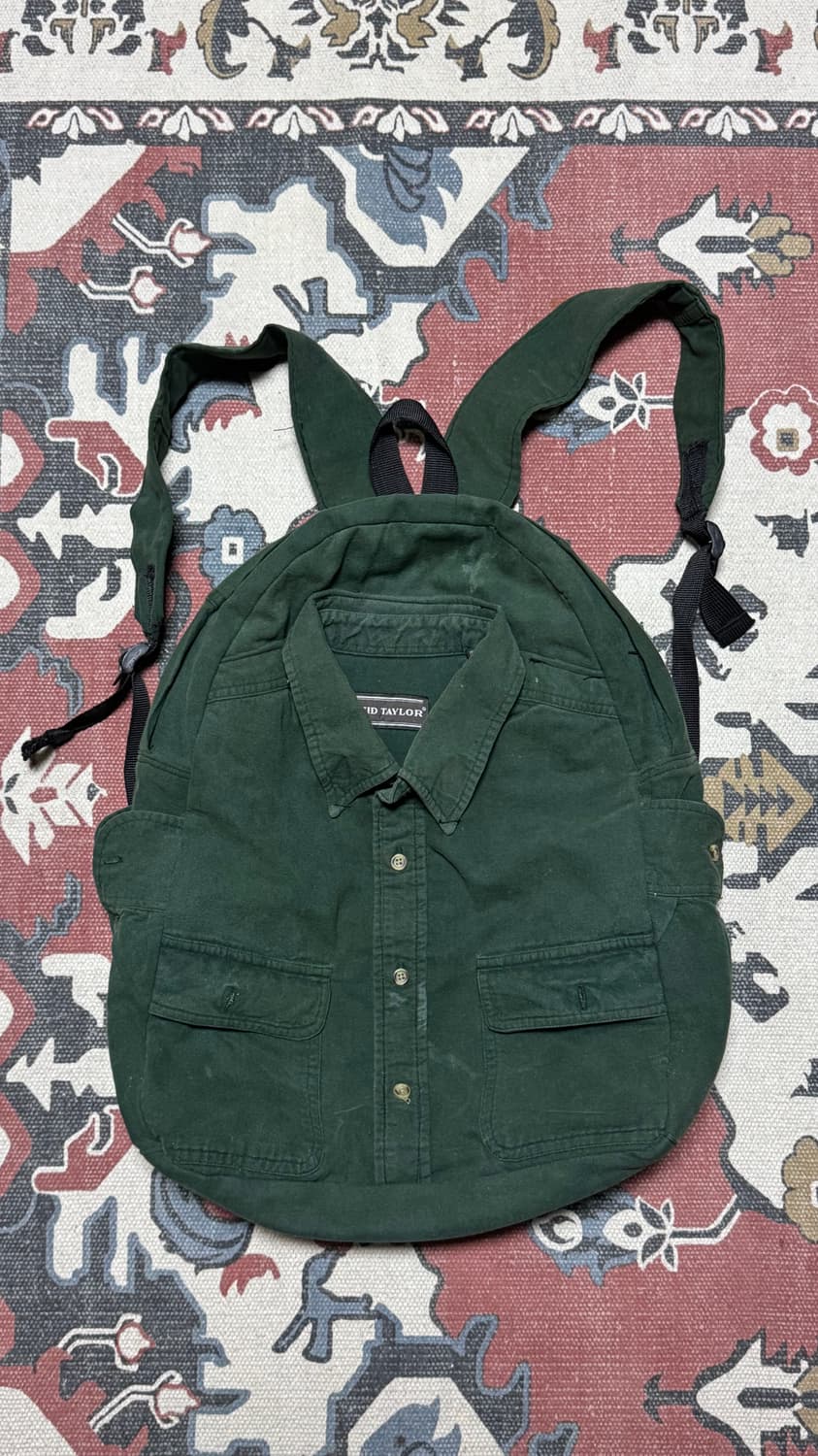 셔츠 업사이클 백팩 상품이미지1