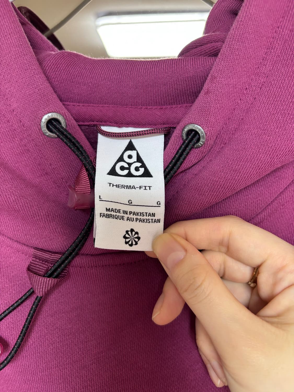 나이키 ACG 써마핏 플리스 풀오버 후드 로즈우드- 아시아 상품이미지2