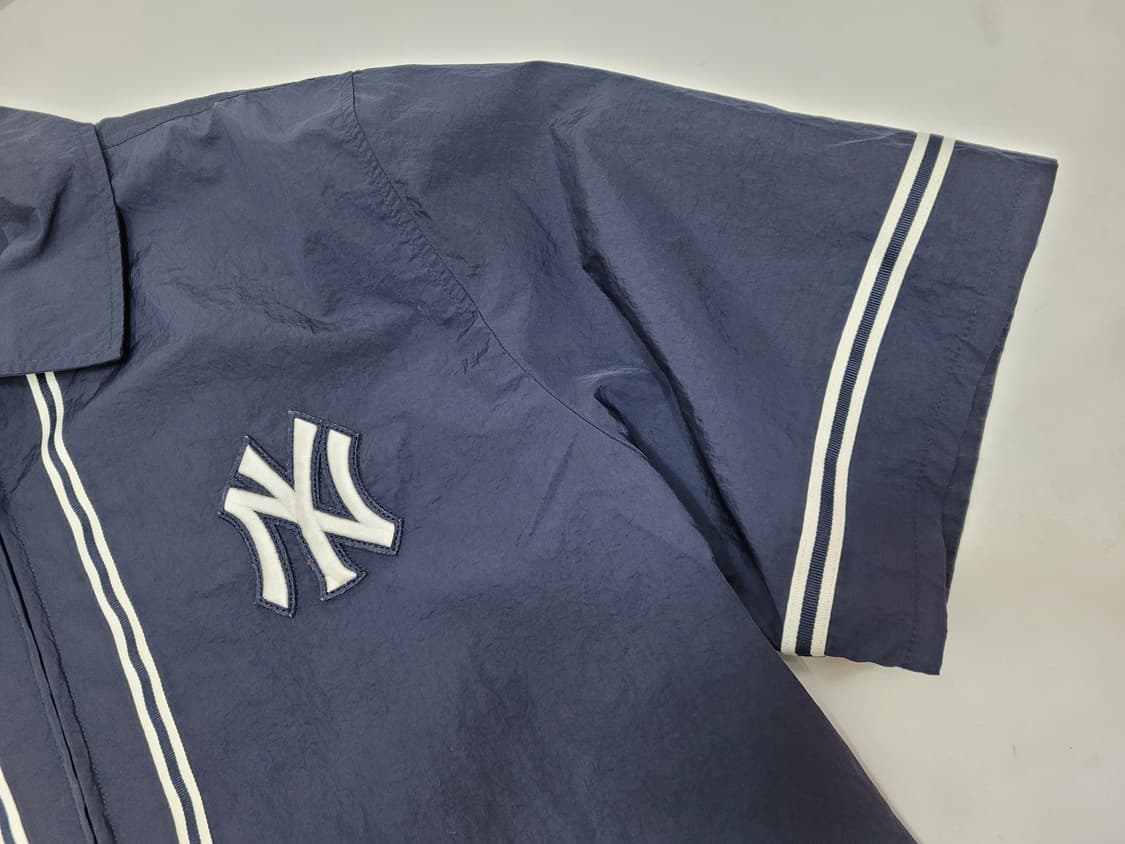 MLB 뉴욕양키즈 나일론 쉘 베이스볼 집업 자켓 / 남 105 네이비
 상품이미지4