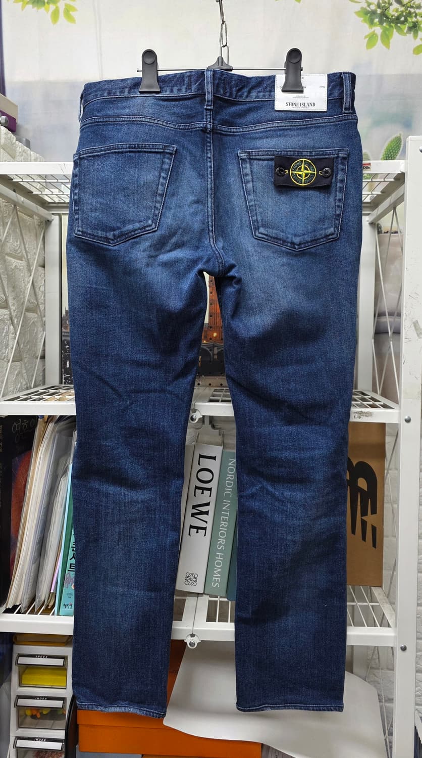 스톤아일랜드 남성청바지 34 워싱진 진청 데님 스키니핏 MM30 상품이미지3