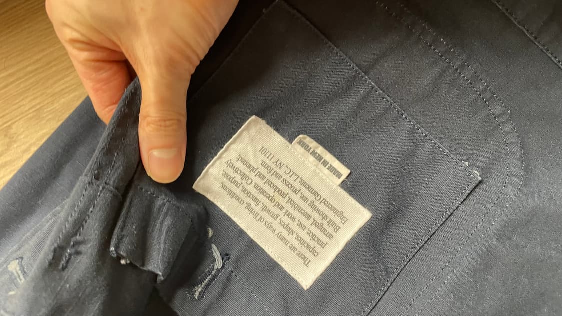 엔지니어드가먼츠 베드포드 헤비립스탑 네이비 M 상품이미지4