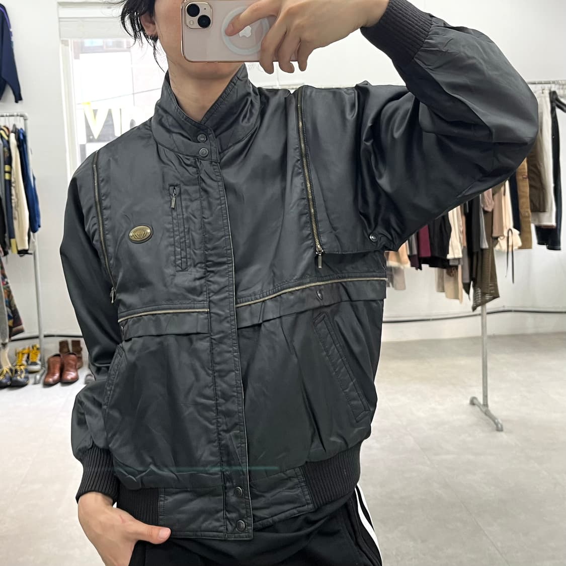 [M] 일본 빈티지 디테일 투웨이 바람막이 자켓 상품이미지9