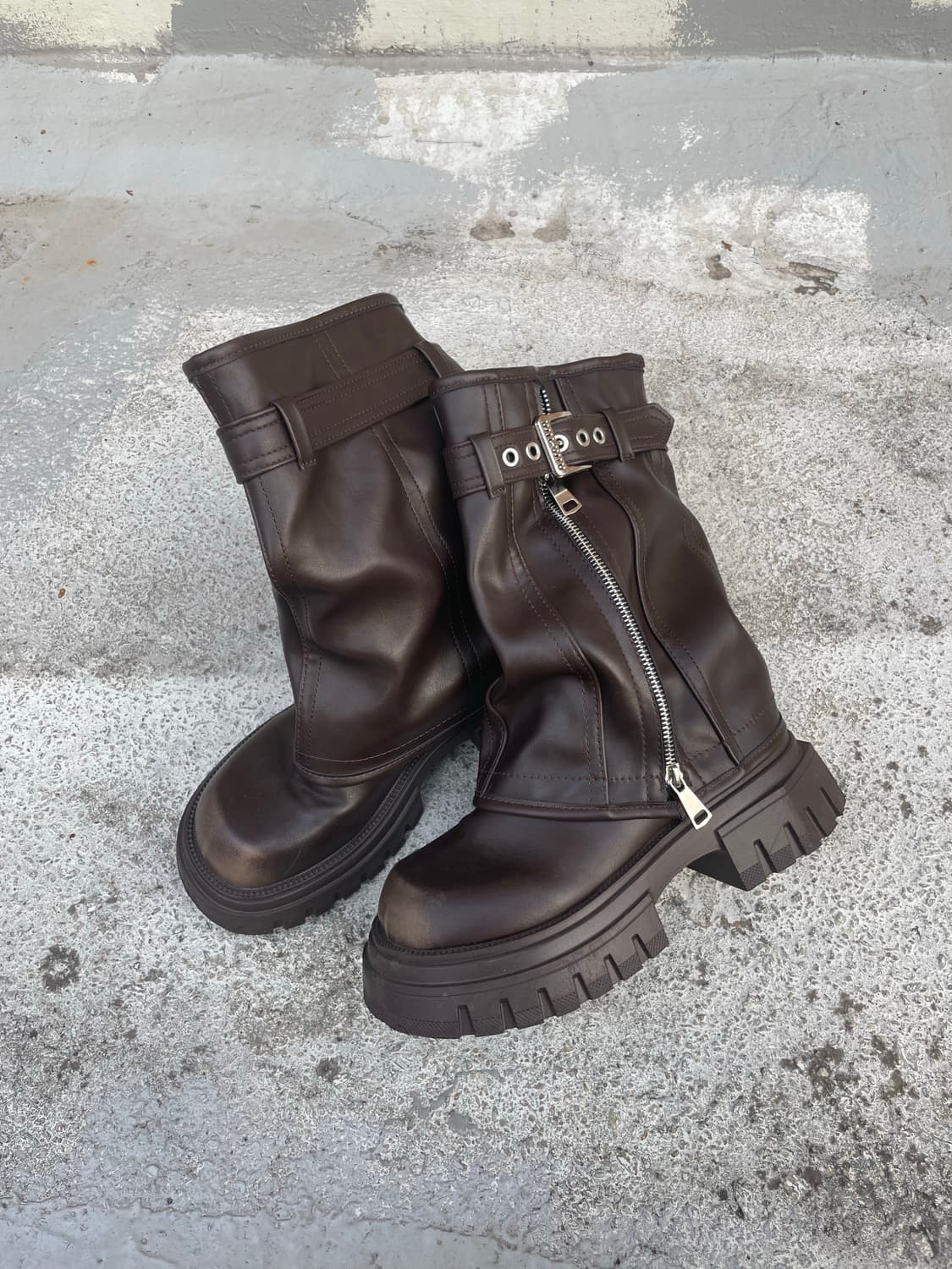 💚무료나눔💚 빈티지 워커 부츠 브라운 상품이미지8