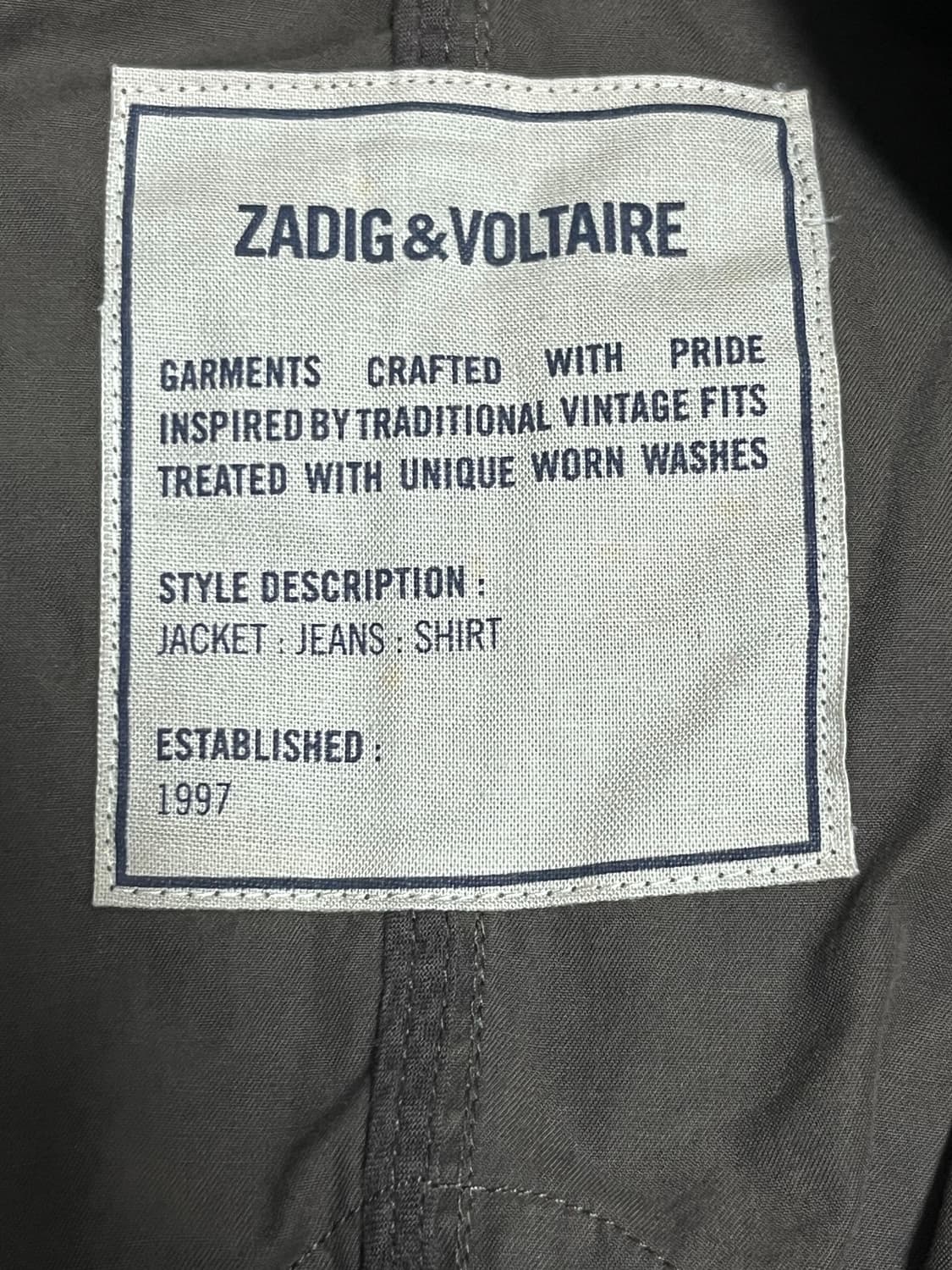 ZADIG&VOLTAIRE 쟈딕앤볼테르 나비 야상 자켓 상품이미지3