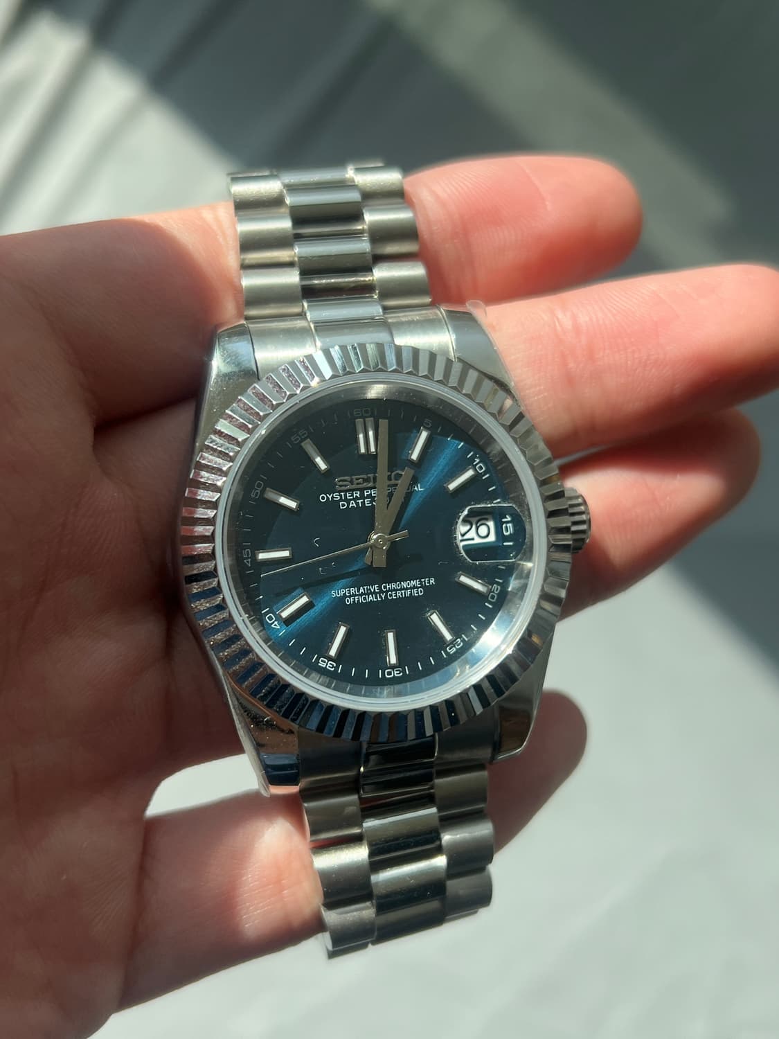 세이코 데이트저스트 커스텀 청판 39 상품이미지5