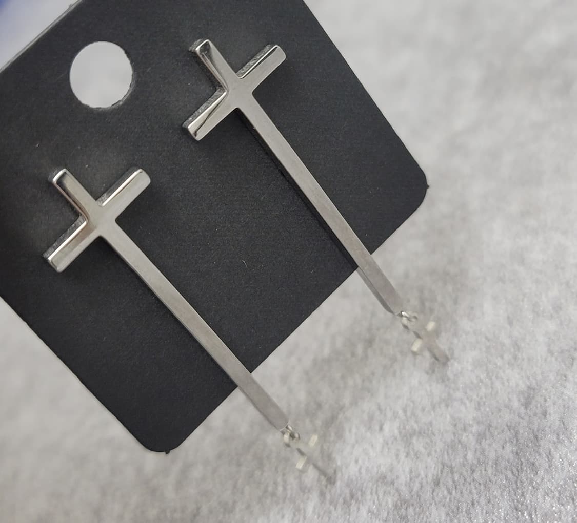 cross earrings 상품이미지3