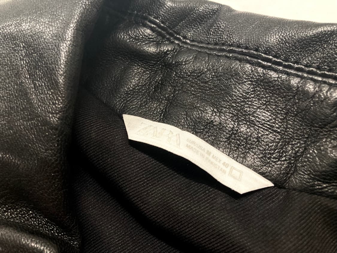 (거의 새것)자라 맨스 2026 신상 양가죽 A2 자켓 100-105 상품이미지6