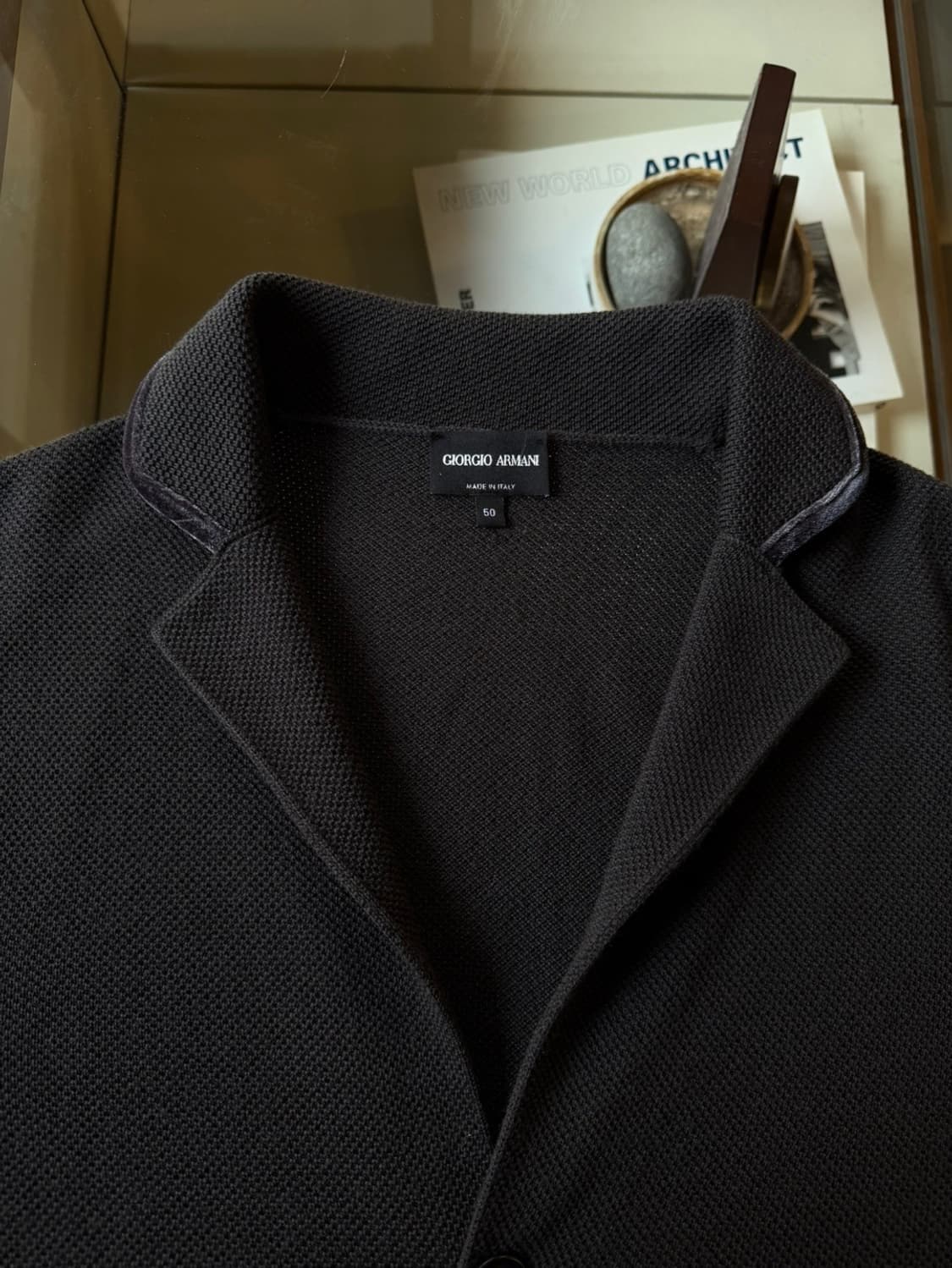 조르지오 아르마니 니트 패브릭 테일러드 자켓 100 상품이미지10