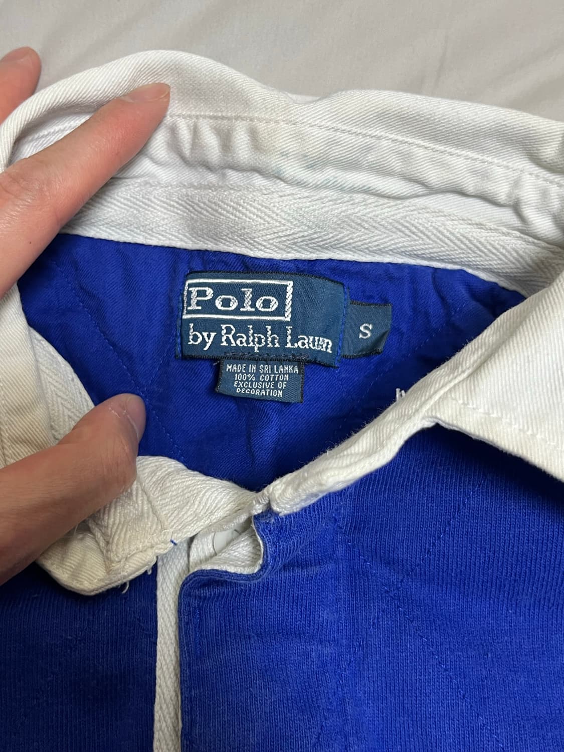 폴로 랄프로렌 럭비티셔츠 블루 S 상품이미지3