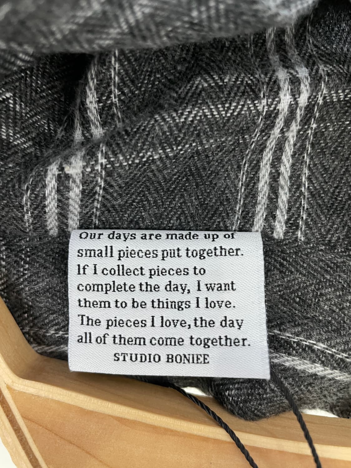 스튜디오 보니 헤링본 체크 셔츠 상품이미지8