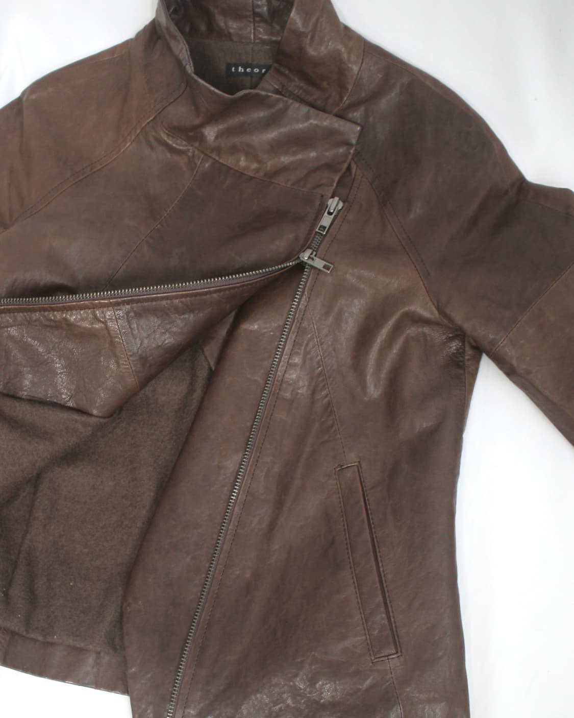 Theory leather skin high neck jacket 상품이미지5