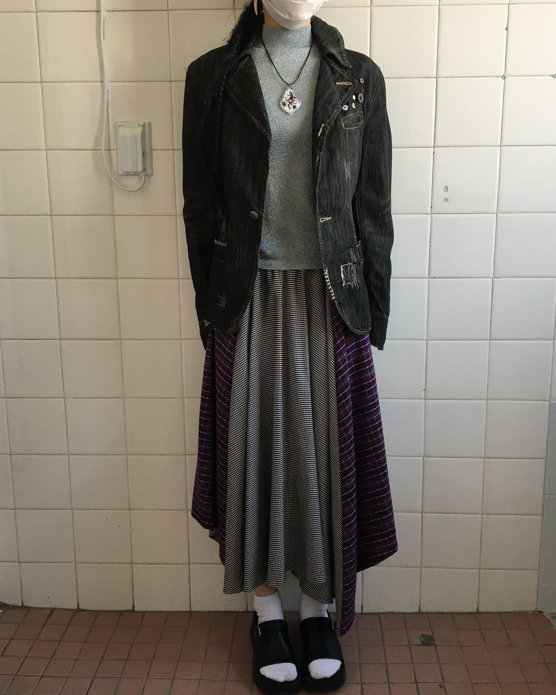 Button stitch point denim jacket 상품이미지8