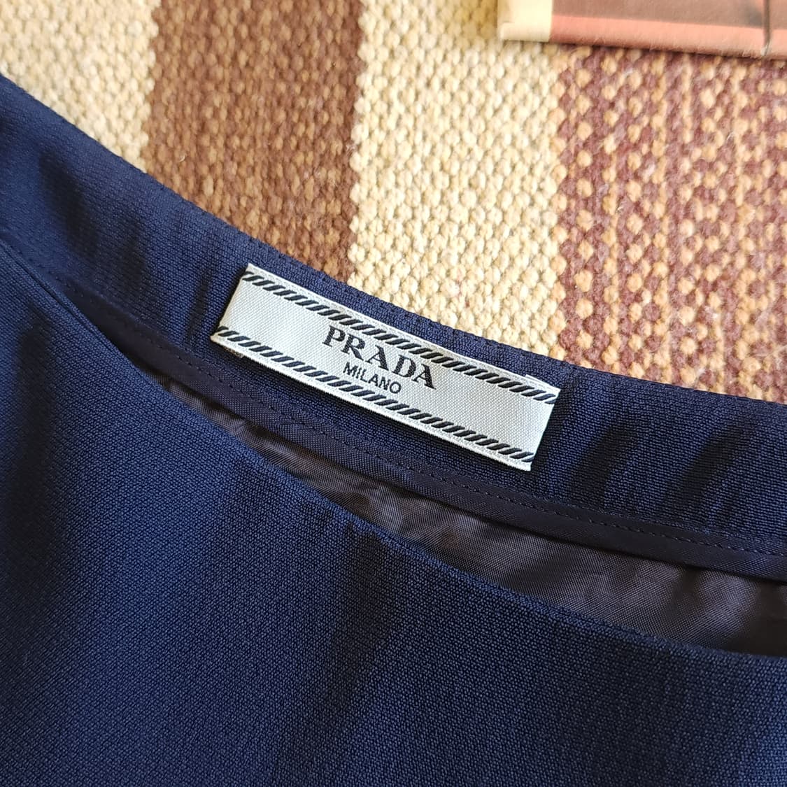 프라다 블루 오피스 스커트 44 상품이미지7