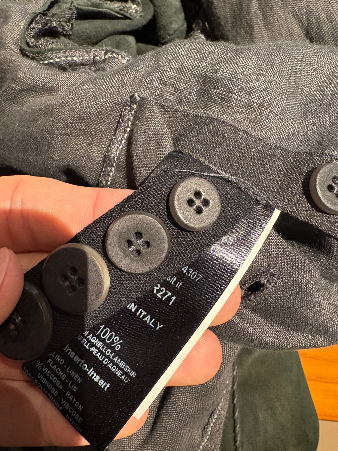 [M] 트랜짓 레더 니트 자켓 상품이미지4