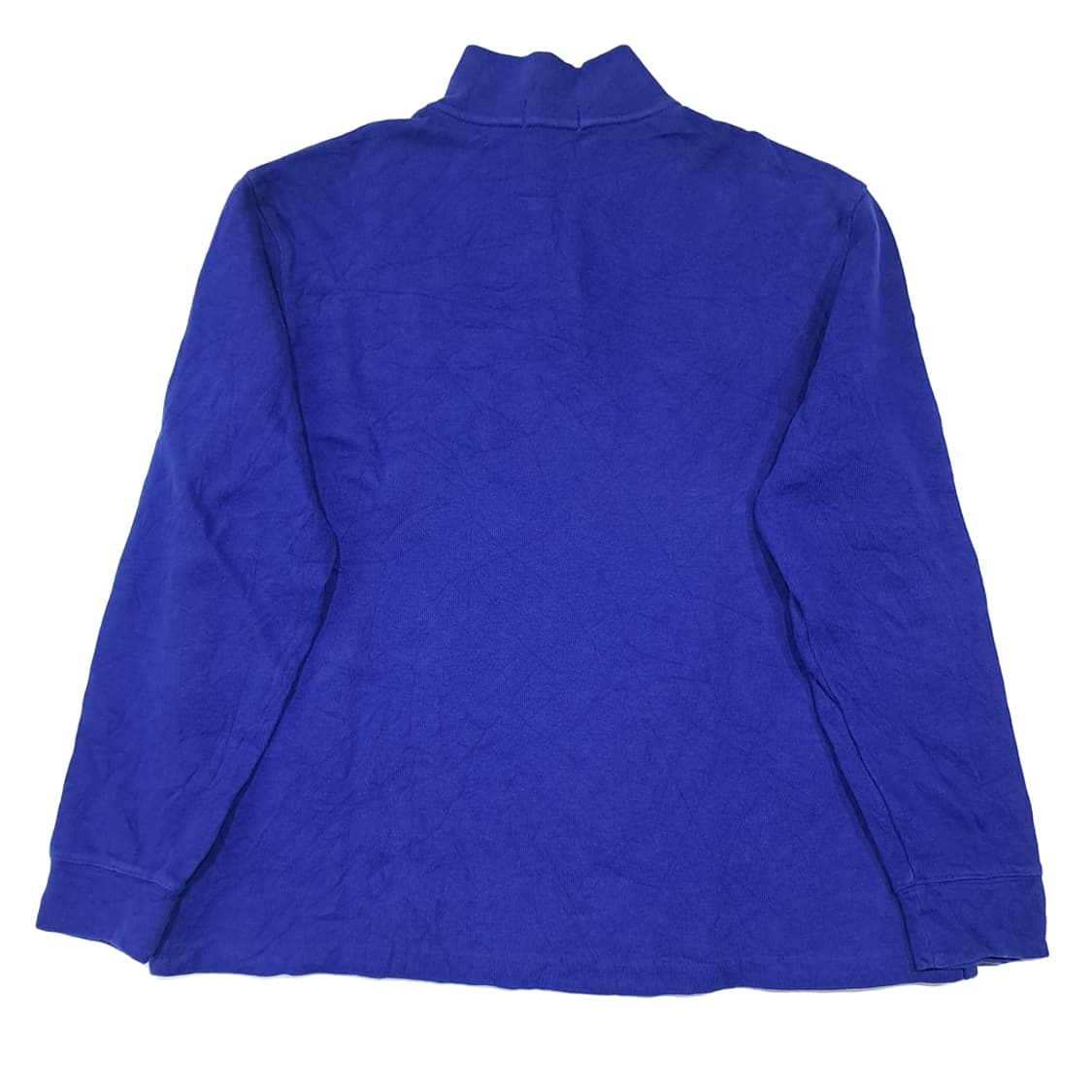 CL385 XL 폴로 코튼 QR인증 로열블루 하프집업 니트 스웨터 상품이미지8