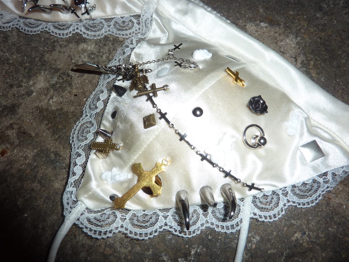 White satin bra top 상품이미지3