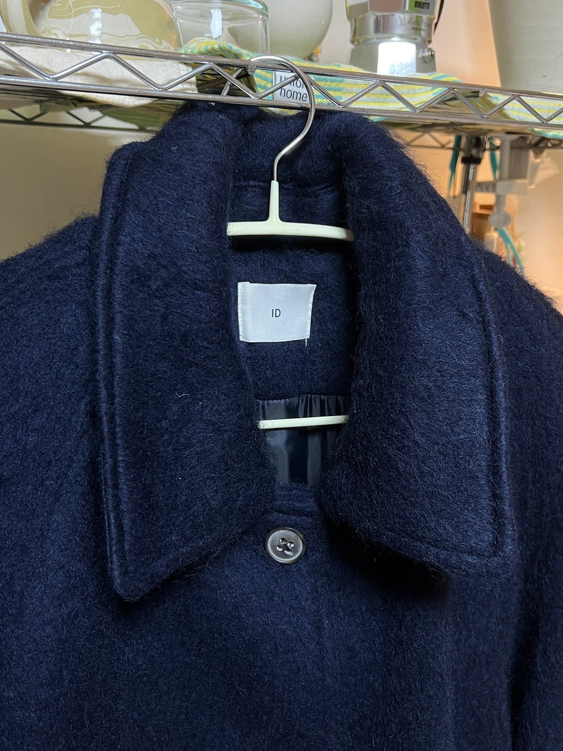 인더모먼트 헤리 모헤어 코트 (네이비) 상품이미지7