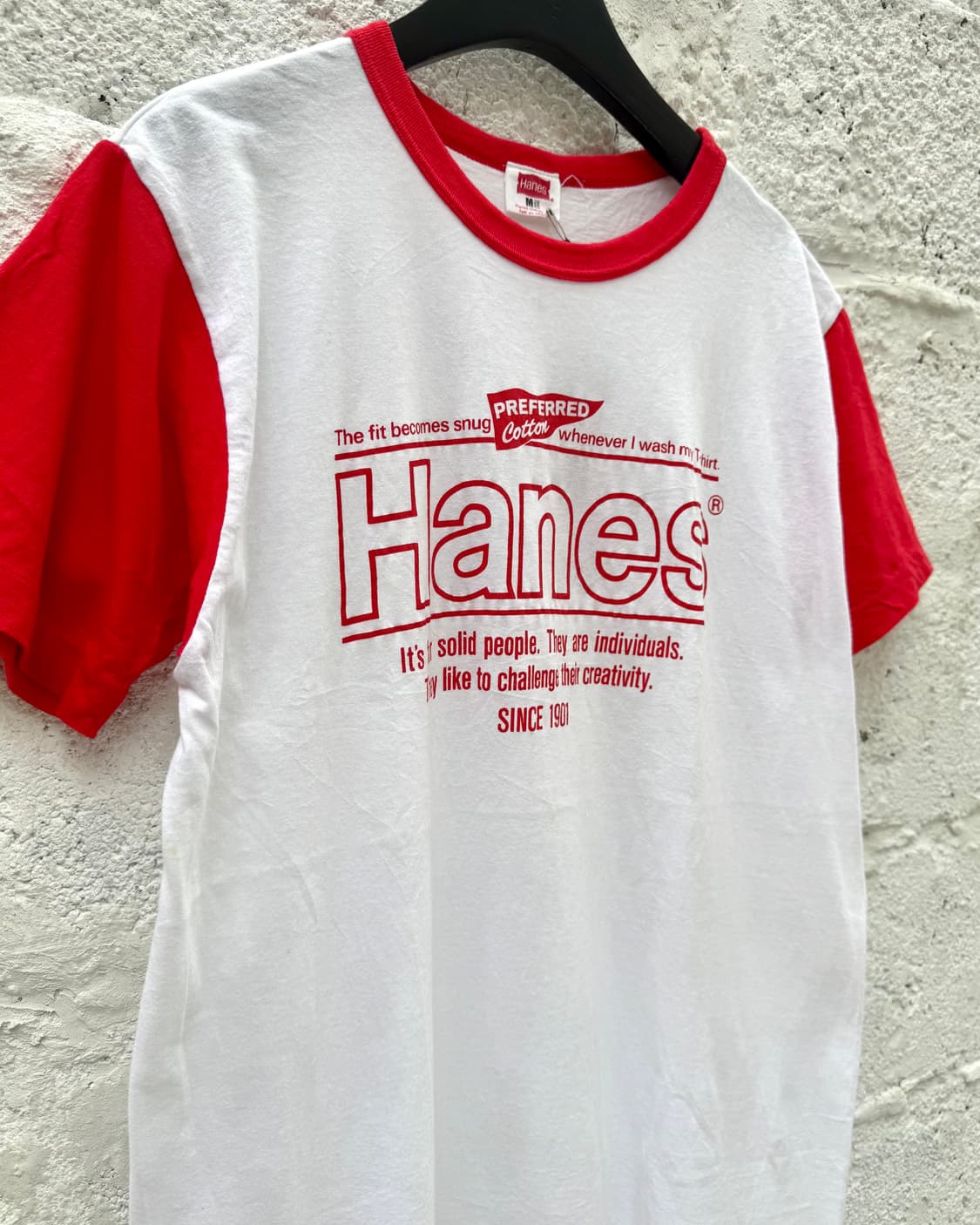 80’s Hanes Single Stitch Ringer T-shirt  상품이미지7