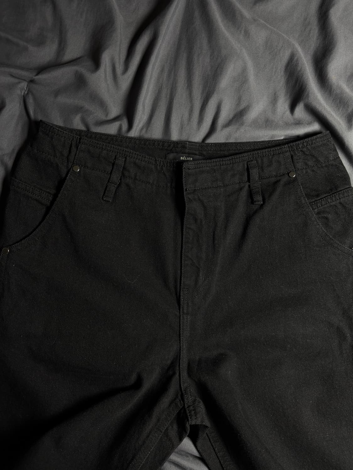 벨리에 블랙진 와이드 팬츠 32 상품이미지2