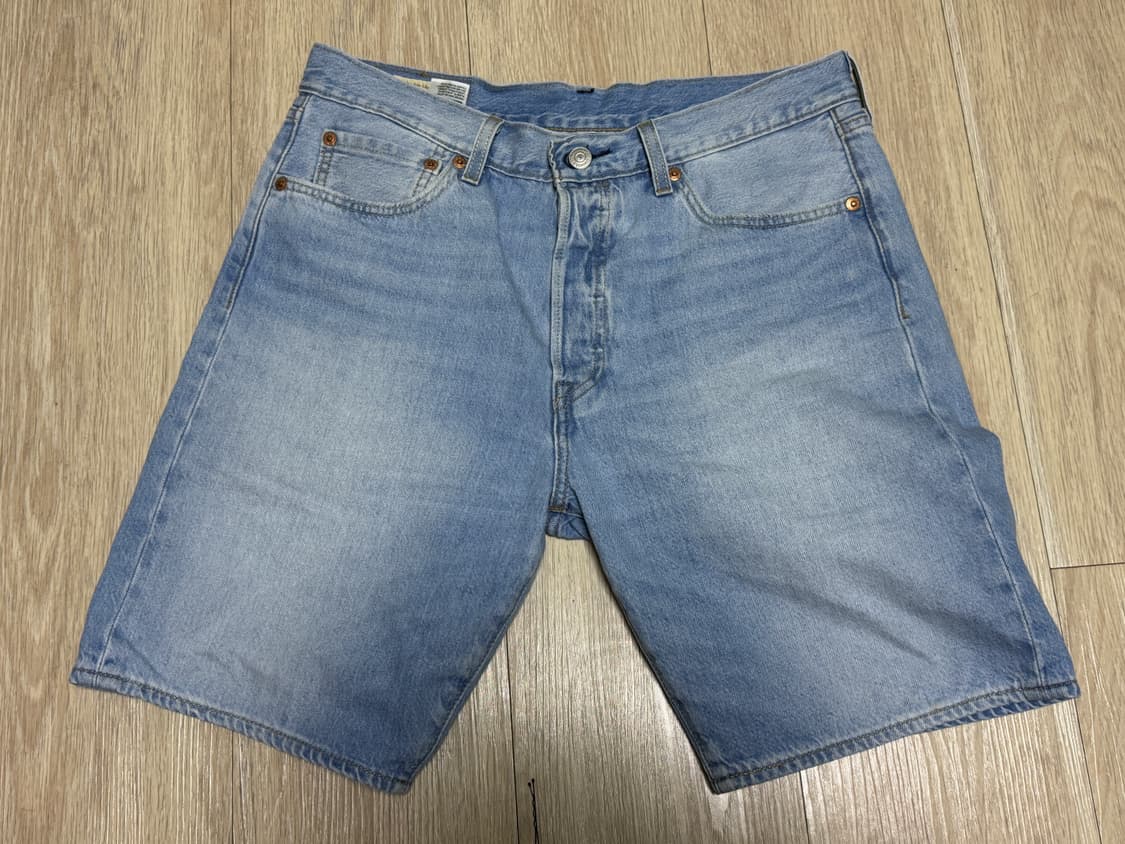 리바이스 501 연청 데님 반바지 W32 상품이미지2