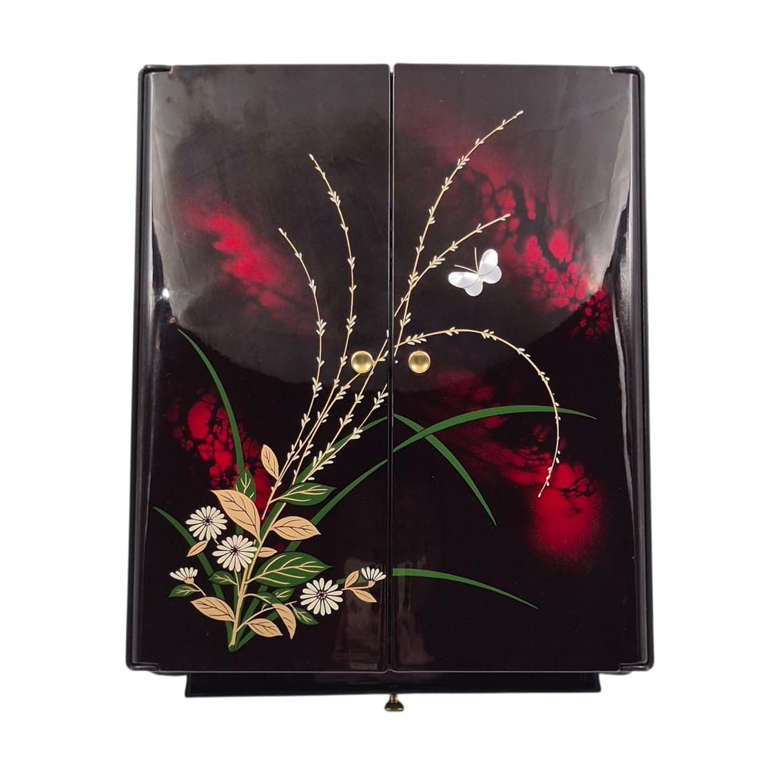 80s 일본 레트로 나비 서랍 보석함 상품이미지1