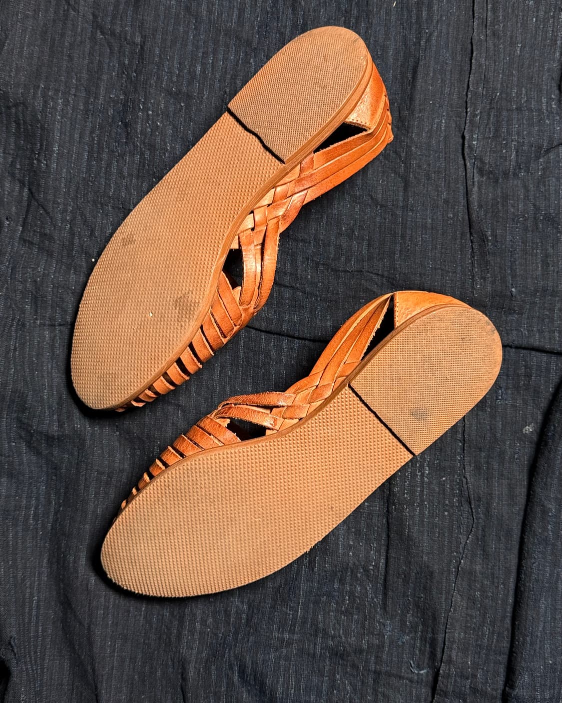 90's 카스터스 레더 후리체 샌등 6 1/2 상품이미지6