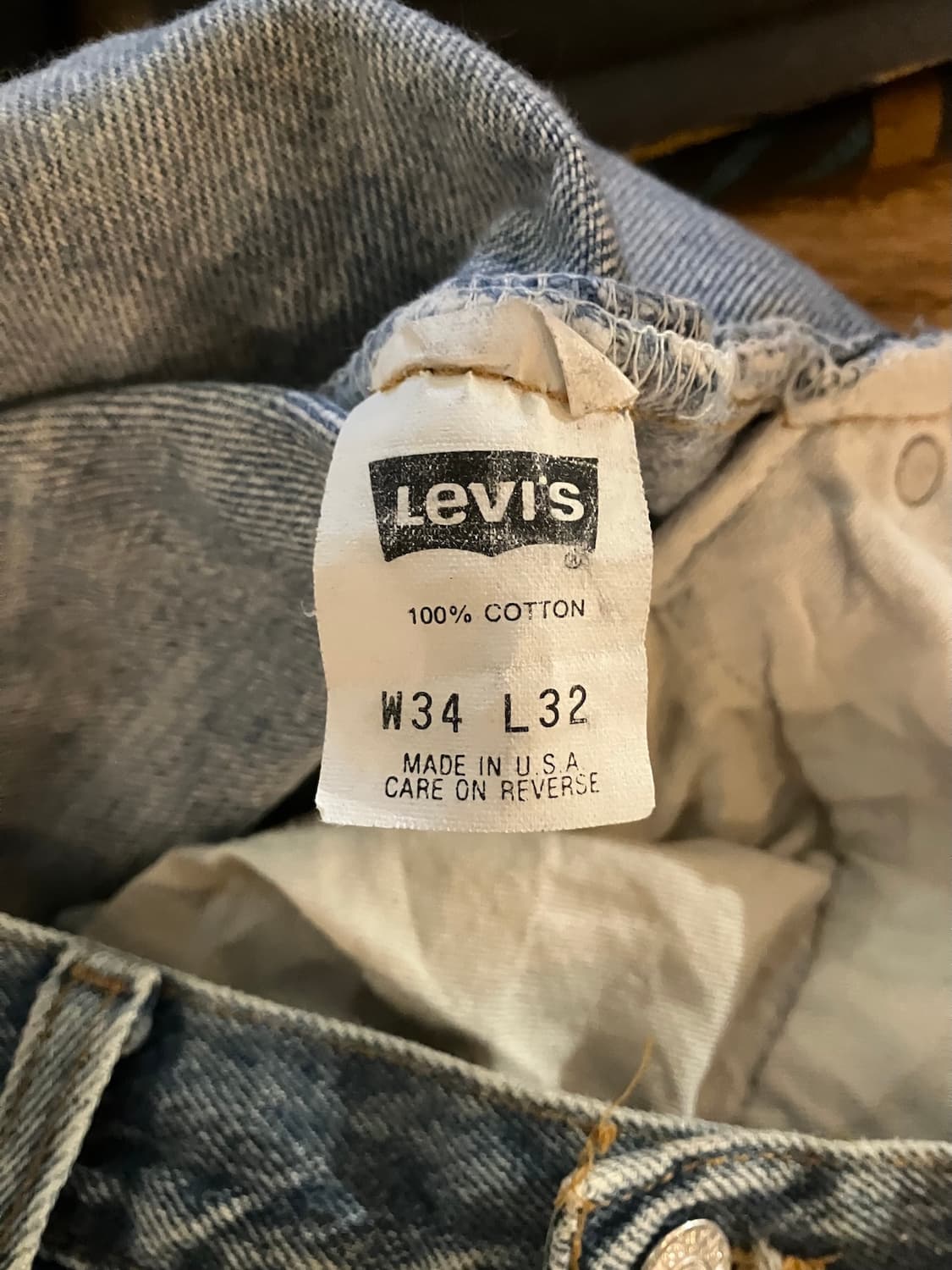 80s USA 빈티지 리바이스 501 데님 팬츠 상품이미지9