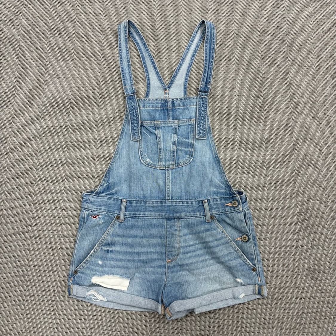 홀리스터 오버롤 데님 숏팬츠 v3755  상품이미지1