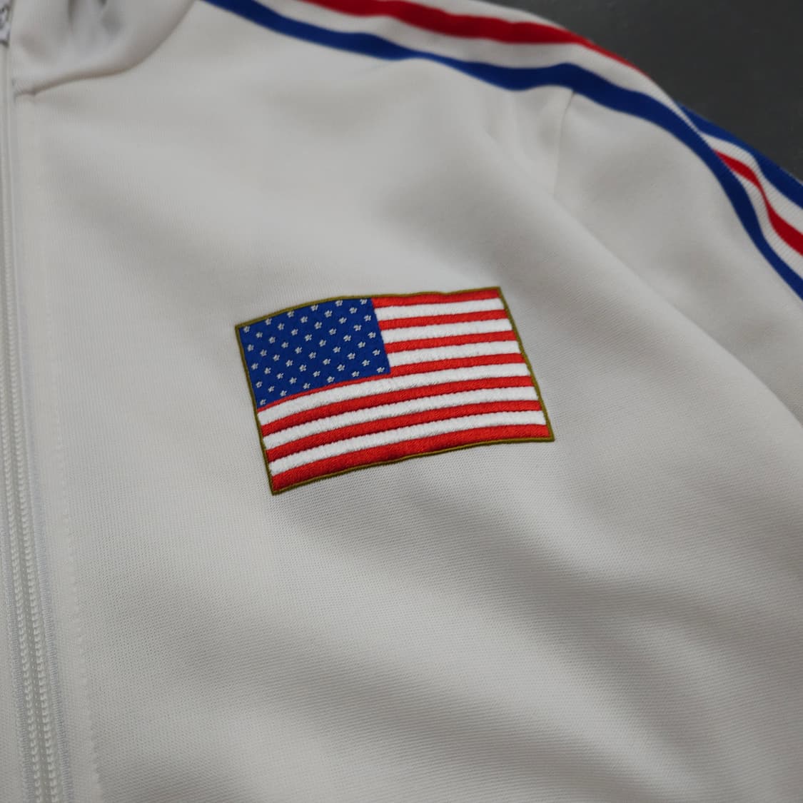 00s 아디다스 USA 빅로고 성조기 트랙탑 져지 (L) 상품이미지3