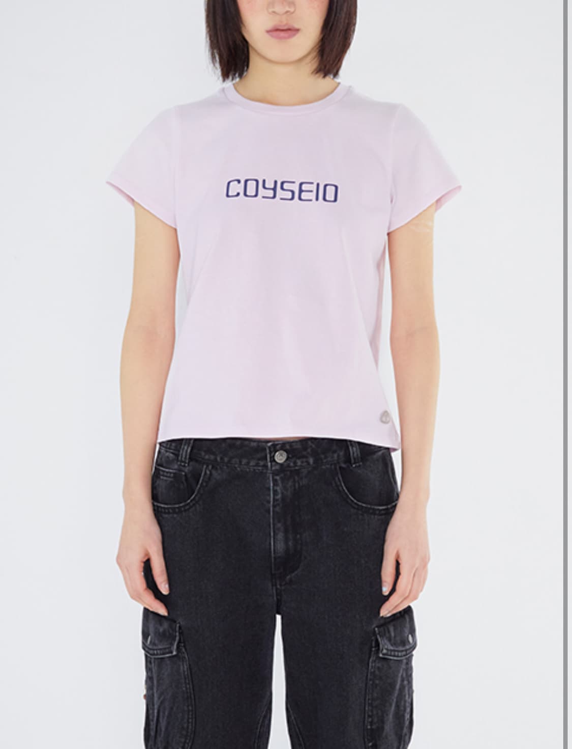 코이세이오 Logo T shirt 로고 티셔츠 핑크 상품이미지4