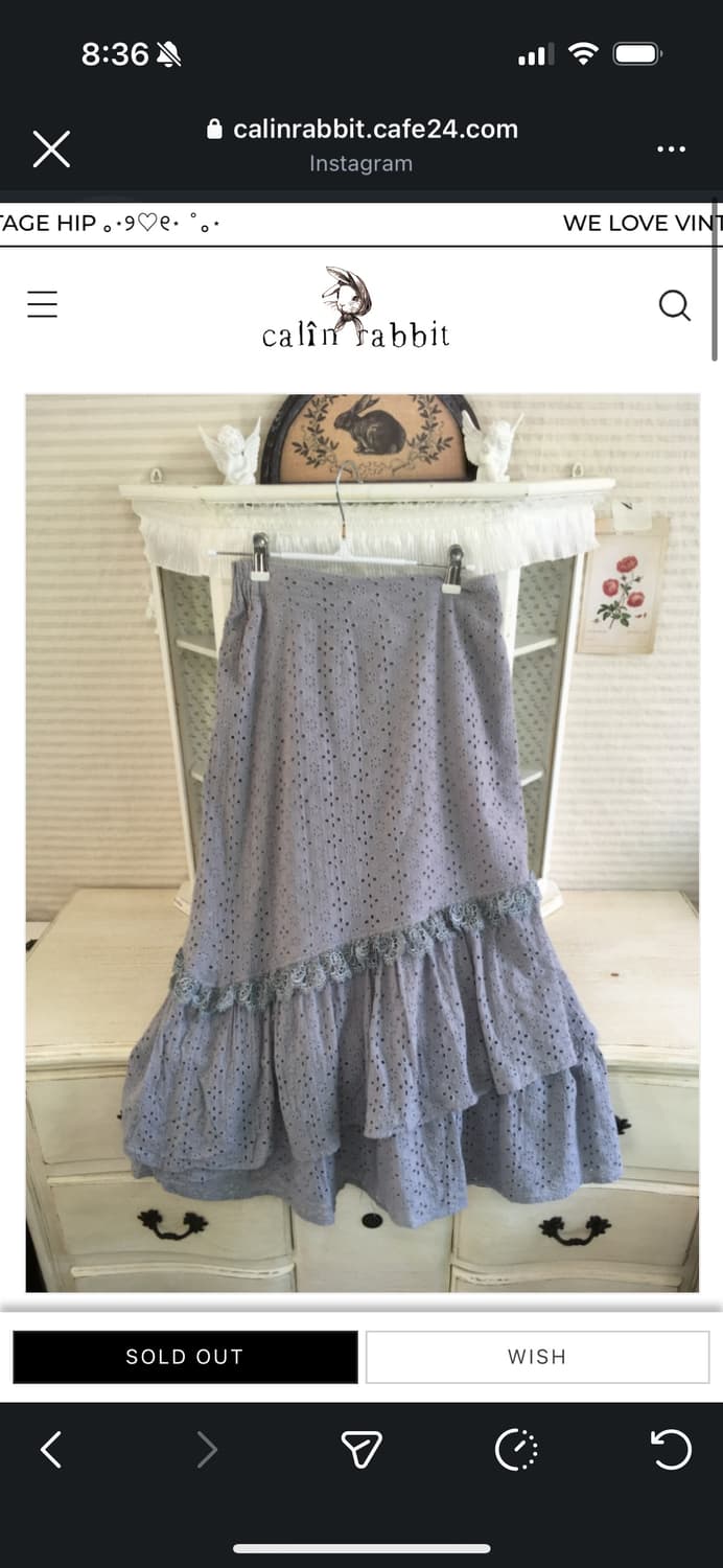 jpn vintage sora crochet lace cancan ski 상품이미지1